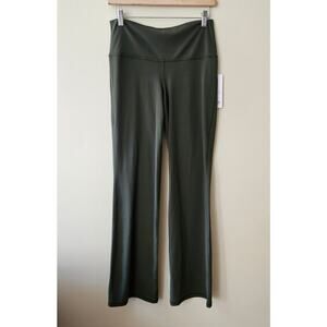 Athleta Green Flare Leggings